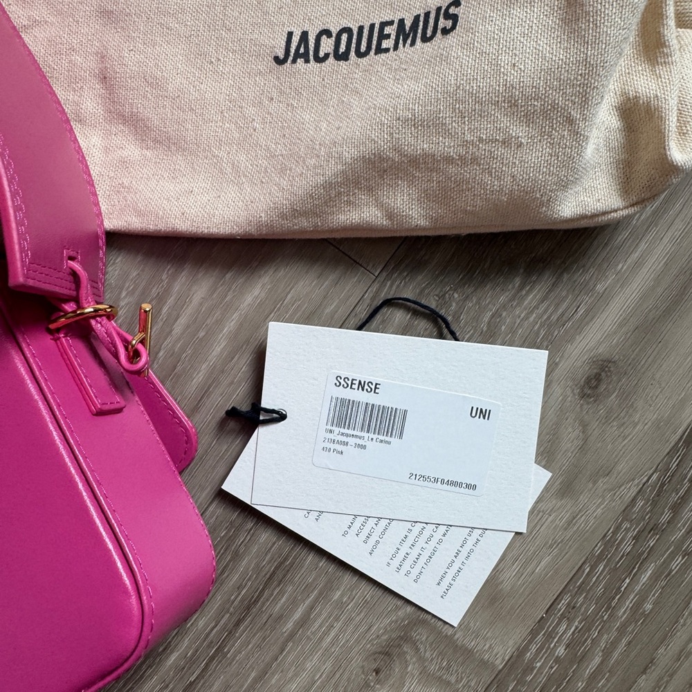 Jacquemus Vibrant Pink Crossbody Bag - Picture 4 of 4